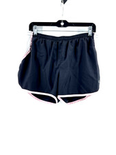 Champion Double Dry Black Drawstring Running Yoga Activewear Lined Shorts Size L