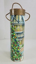 Holiday Christmas Wine Liquor Bottle Gift Box Rigid Hard Village Libba Jones