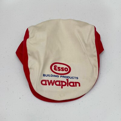 Vintage Esso Gas and Oil Station Awaplan Cap Snapback With Snap Front Hat