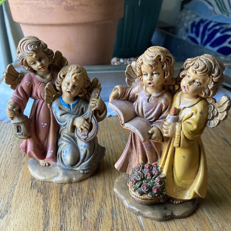 Euromarchi Cherub Angels Italy 53 & 54 Resin Music Themed 