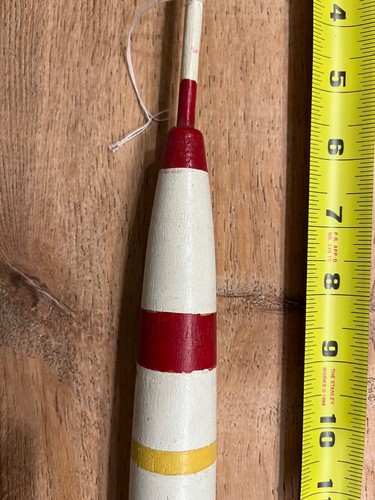 Vintage Unknown 23" wooden fishing bobber (25098) - Picture 4 of 10