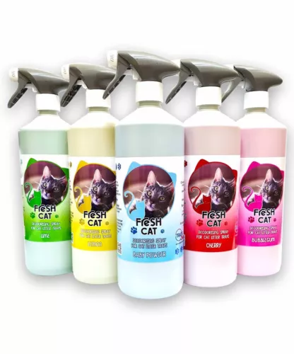 cat litter tray cleaner deodoriser spray bottle 1l pick n mix fresh pet® image 15