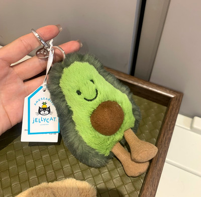 Jellycat Avocado Bag Charm – Soft Plush Keychain | eBay