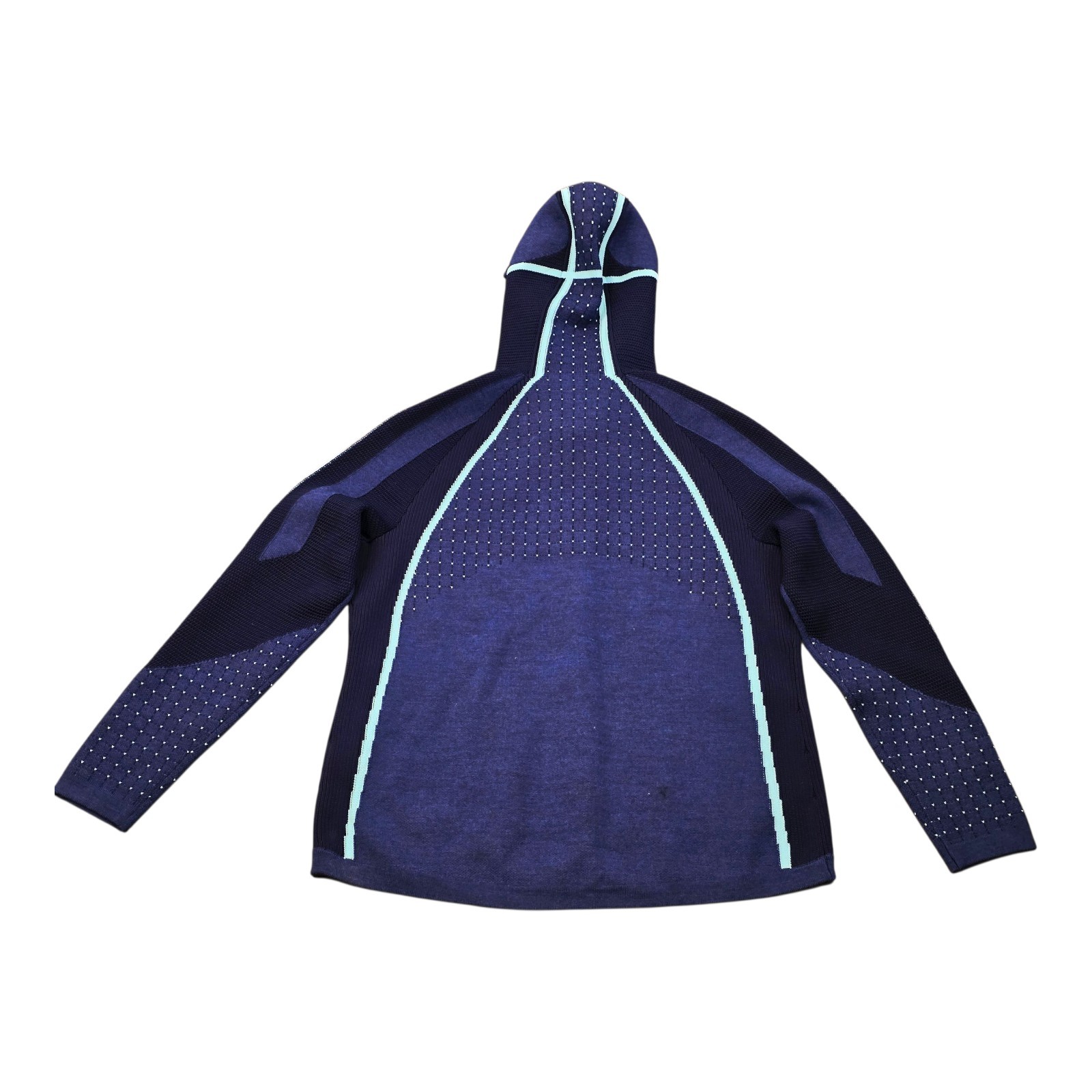 Women's Under Armour USA Intelliknit Hoody Fleece Jacket Blue Sz Large 1368619 thumbnail 2