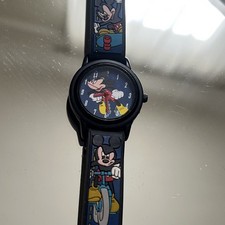 Vintage Mickey Mouse  Friends Disney Store Watch w/Rubber Band - Sports