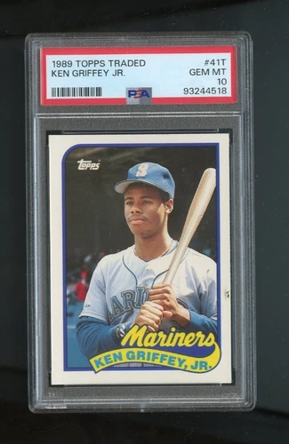 1989 Topps Traded # 41T Ken Griffey Jr. RC PSA 10 GEM MINT /4518