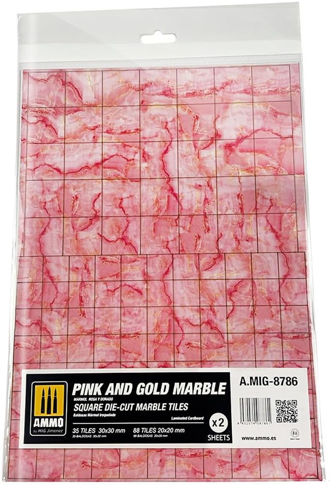 Розово-золотистый мрамор - Квадратная плитка с высечкой (Geschnittene quadratische Fliesen)