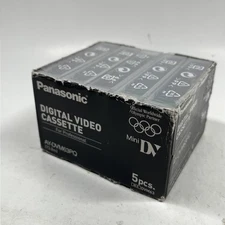 (5) Panasonic – Mini Digital Video Cassettes -  #AY-DVM63PQ - NEW in Wrap