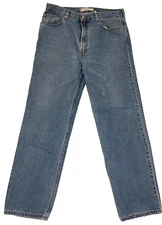 Levis 550 Jeans Mens 38x34 Medium Wash Denim Relaxed Fit Straight Leg Casual