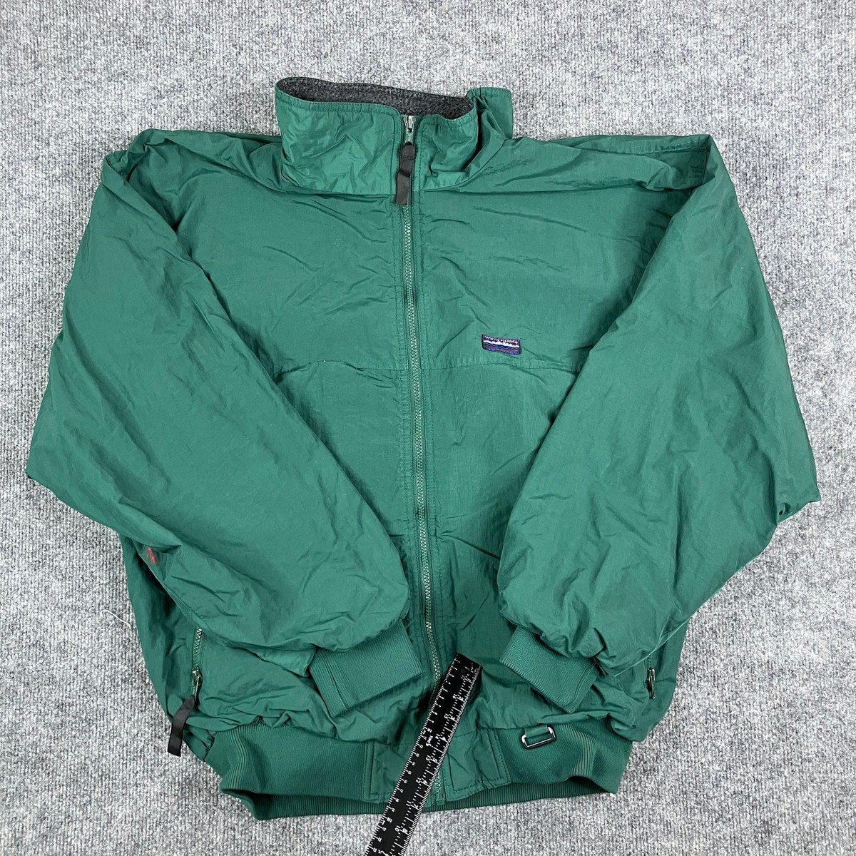 White Sierra Jacket Mens Size XL Green Fleece Lined Full Zip