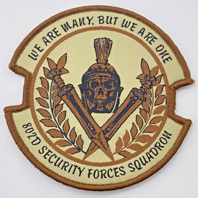USAF 802D Security Forces Squad Patch JBSA-Lackland We Are Many But We Are One