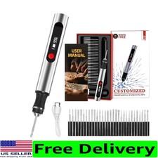 Engraving Pen Cordless Electric Artist DIY Engraver Tool 60 Surfaces 30 Bits