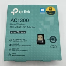TP-LINK | AC1300 Archer T3U Nano | Mini Wireless Mu-Mimo WiFi USB Adapter