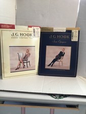 2 NIP J.G. Hook Ultra Sheer Control Top Pantyhose Nylons Ivory Average NIP