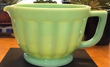 Unmarked Large Mosser Jade Jadite Jadeite Green Kitchen Batter Bowl