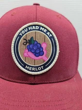 Owens Corning Strap Back Trucker Hat Adjustable Mesh Back Cap Merlot