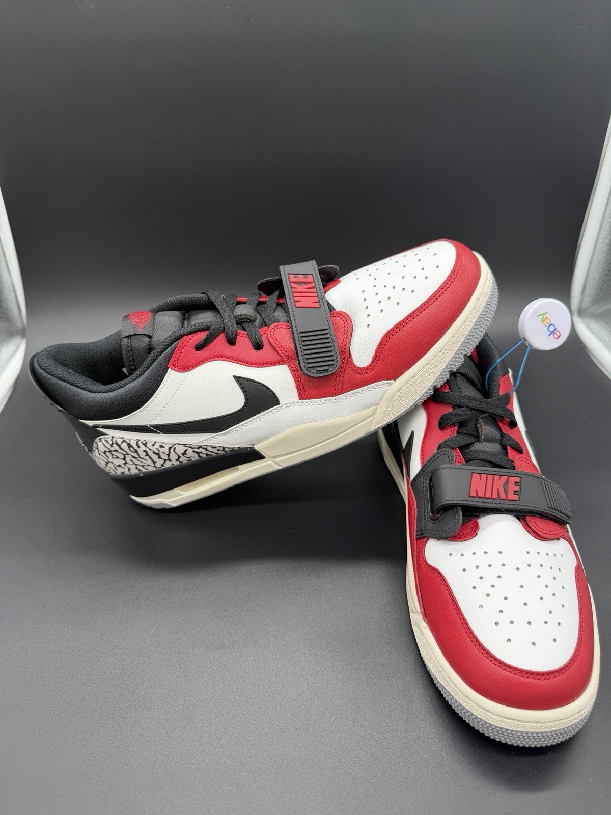 Nike Air Jordan 1 Bajo Bulls Blanco y Negro Gimnasio 46 Eu US 12 Red Space Jam