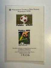 Poland 1978. FIFA World Cup in Argentina. Souvenir Sheet. ND. MNH