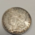 1878 Morgan Silver Dollar $1 Coin, Silver, 0.9 Fineness, Circulated, Uncertified
