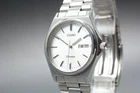 [Exc+5] Vintage SEIKO Chronos 5H23-7060 Day/Date 36mm Men's Quartz Watch JAPAN
