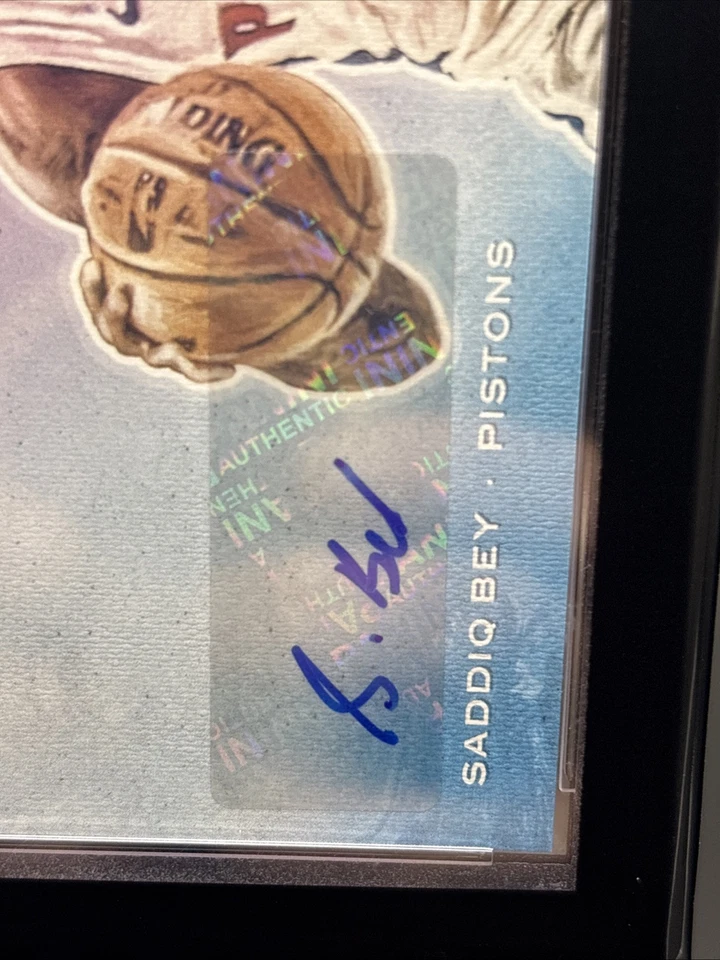 2020 Panini Court Kings #FP-SBY Saddiq Bey (RC,AU) Fresh Paint #055/149 - Image 3 of 4