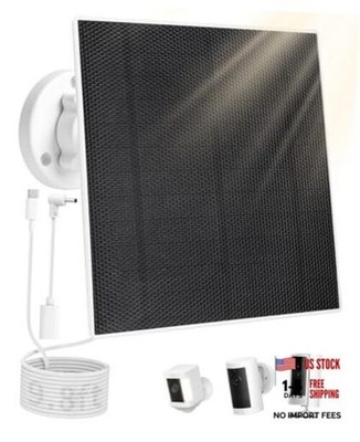 5W Solar Panel for Ring Camera, 5V Solar Charger for Ring Stick For Ring Camera