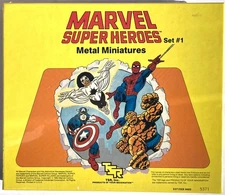 Marvel TSR Miniatures Sealed Set #1 - Black & White Back Cover - Item # 5371 '84