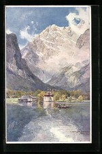 Künstler-AK Edward Harrison Compton: Bartholomä, Totalansicht 1928 