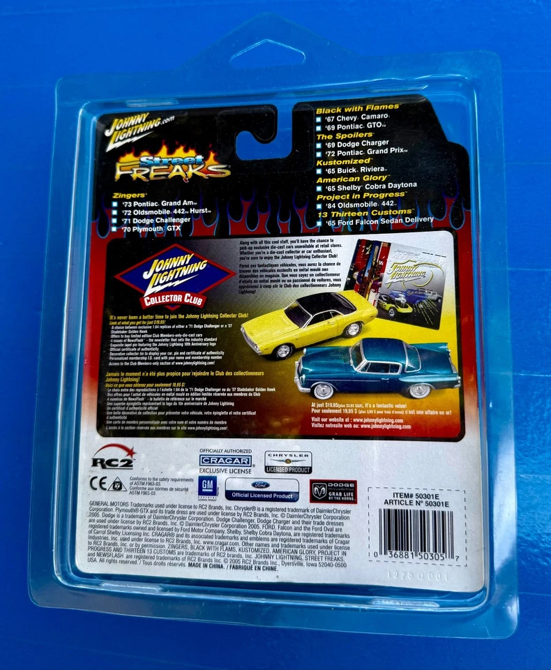 Johnny Lightning White Lightning Street Freaks '70 2005 Plymouth GTX Chase Foto 2 de 4