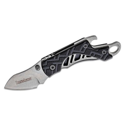 Kershaw 1025x Cinder Mini Knife 1.5'' Stainless Lock Bottle Opener Keychain Black