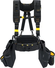 MELOTOU Heavy Duty Tool Belt Pouches Build Suspender Electrician Carpenter Strap