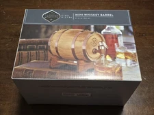 Mini Whiskey Barrel (Dashing Fine Gifts) 1 Set 27 Fl oz XMAS - BRAND NEW in BOX