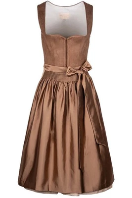 Krüger Dirndl Lanessa 70cm Länge braun Samtdirndl Collection Damen - Bild 1 von 3