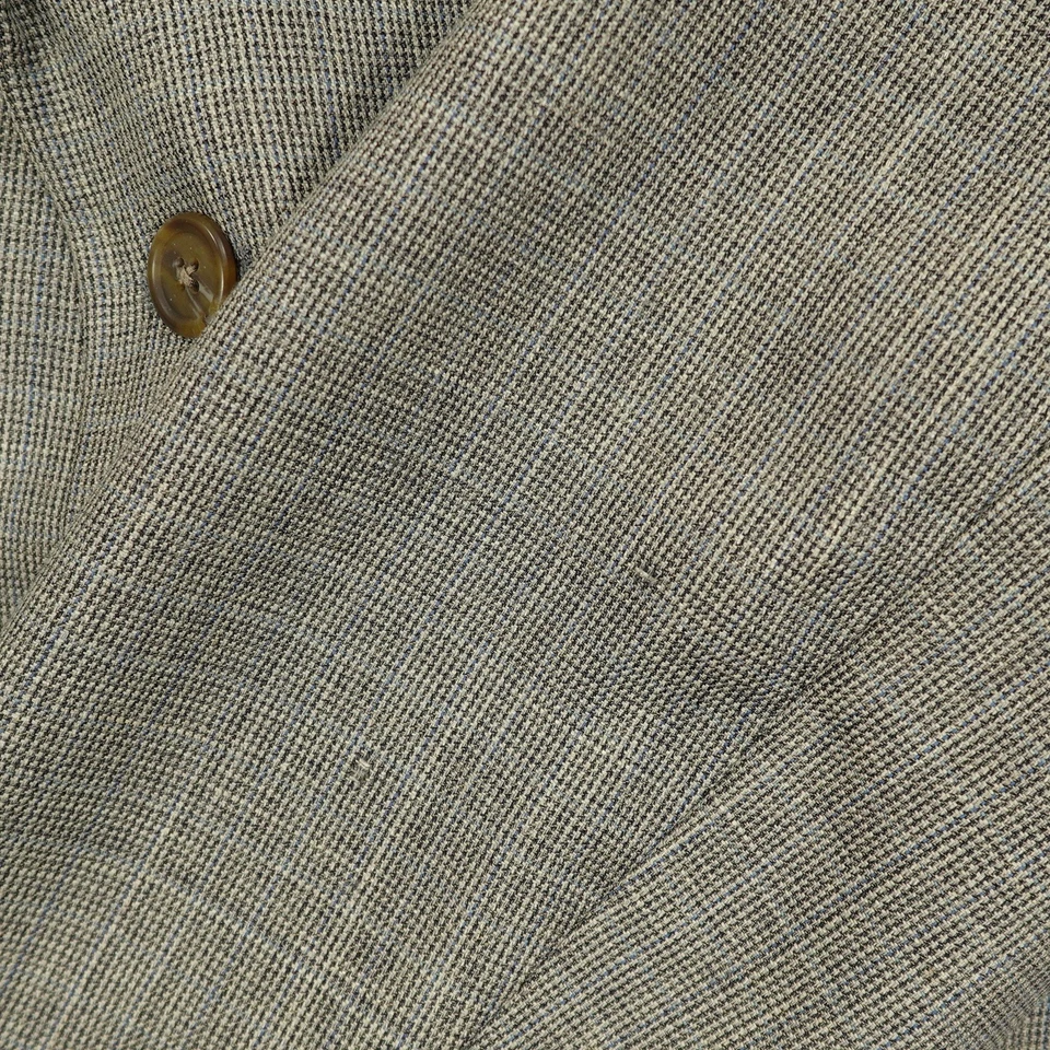 Chaps Ralph Lauren Blazer Mens 42R Brown Wool Linen Sport Coat Made Canada - Image 4 of 4