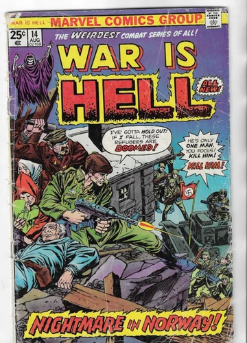 WAR IS HELL # 14_MARVEL COMICS_HUGE 99 CENT COMICS SALE_ VERY GOOD