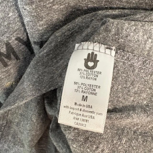 Camisa Spiritual Gangster Mujer Gris Mediano Manga Larga Gráfico Cita Hecha en EE. UU. Foto 4 de 4