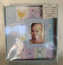 CR Gibson Stepping Stones Baby Photo Album Holds 144 Pics Gender Neutral