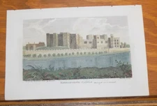 1790 Engraved COLOR Print///KENELWORTH CASTLE, from HENRY V, ACT I, SCENE 1