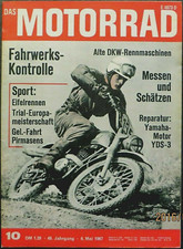 Das Motorrad 10/67 Yamaha YDS 3-Motor, Moto-Cross-käuflich: CZ,Greeves,Bultaco