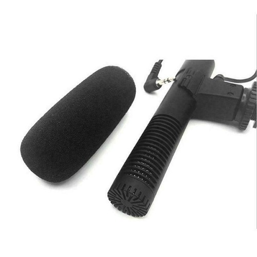3,5 mm Stereo Mikrofon Mikro Canon Nikon DSLR Kamera Camcorder schwarz Smartphone - Bild 6 von 11