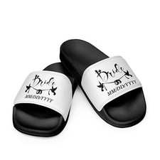 Bride slides shoe wedding date Personalized