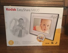 Kodak EasyShare M820 8" Digital Picture Frame Used In Box Works Great .