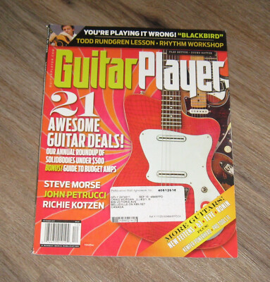 Guitar Player 2013 magazine Paul McCartney RICHIE KOTZEN Dustin Wong STEVE MORSE