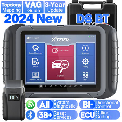2025 XTOOL D8 BT Full System Bidirectional Diagnostic Scan Tool Coding Scanner