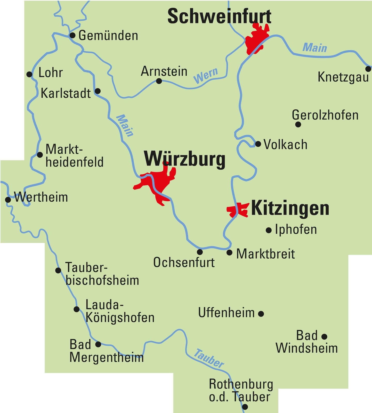Thumbnail - Adfc-regionalkarte Würzburg Fränkisches Weinland, 1:75.000, Mit...