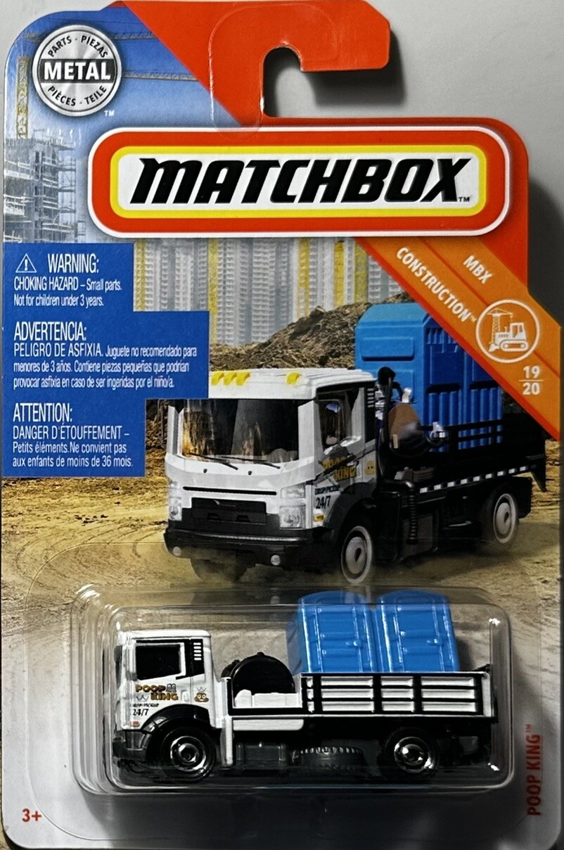 Poop King Porta Potty Hauler Matchbox Diecast Truck NEW 164 Diecast eBay