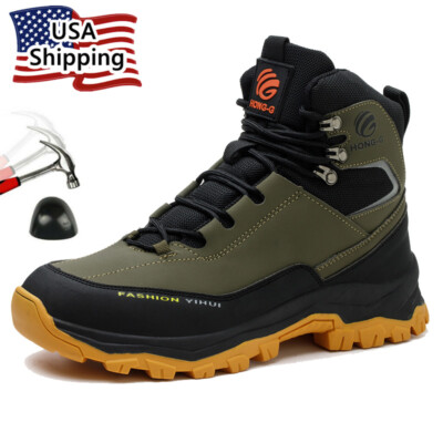 Indestructible Safety Work Shoes Steel Toe Breathable Work Boots Mens' Sneakers