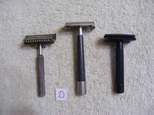 D) COLLECTIBLE EVERSHARP, VALET AUTO STROP & HONG KONG SAFETY RAZORS - LOT OF 3