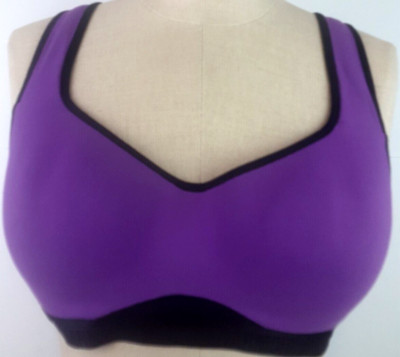 Under Armor Heat Gear Compression Purple Sports Bra Size 32 C    (3)