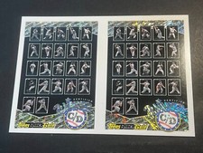 Box 55: Topps Black Gold UNCUT PANEL C/D Ken Griffey Kirby Puckett Mark McGwire